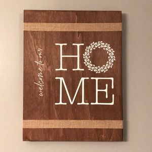 Accents - Homemade wooden sign Accents - Homemade wooden sign